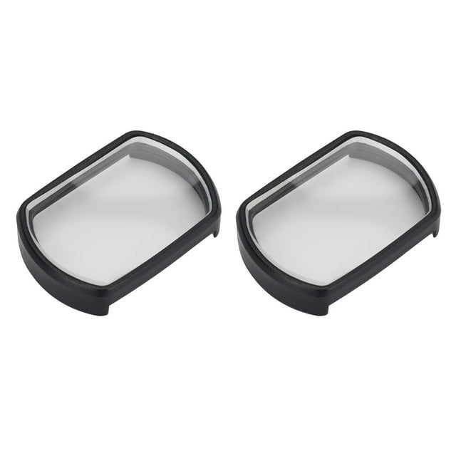 lentes correctivas antifatiga de 1 par para dji fpv goggles v2 5.0 dioptrías sunnimix par de lentes correctoras 5.0 dioptrías para gafas DJI V2, vista 3/4 de dos lentes rectangulares de resina con armazón negro de PP y superficie clara con recubrimiento contra arañazos; tamaño aprox. 3.9 x 2.6 x 0.7 cm según especificación; a menudo se usan también como repuesto rápido para el visor en vuelos FPV.