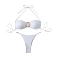 thumbnail image 2 of Traje de baño tankini para mujer con tirantes ajustables y abertura en los hombros, traje de baño de dos piezas para mujer, trajes de baño tankini para mujer, traje de baño de 2 piezas para mujer, tra, 2 of 3