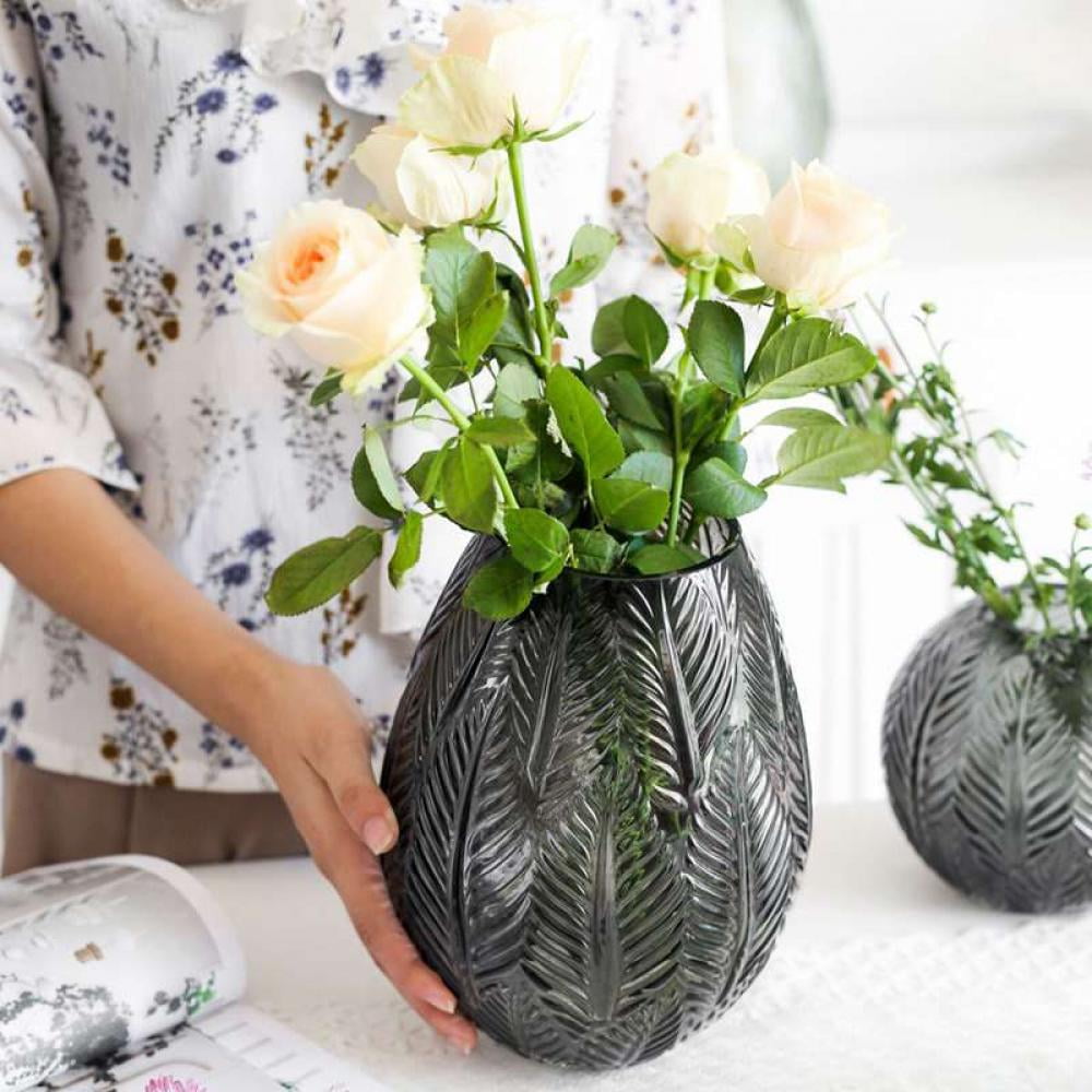 Color : Style One Color : Style One Vase Flower Arrangement Desktop Decoration Ceramic Rural Retro Porcelain Ceramic Flower Flower 