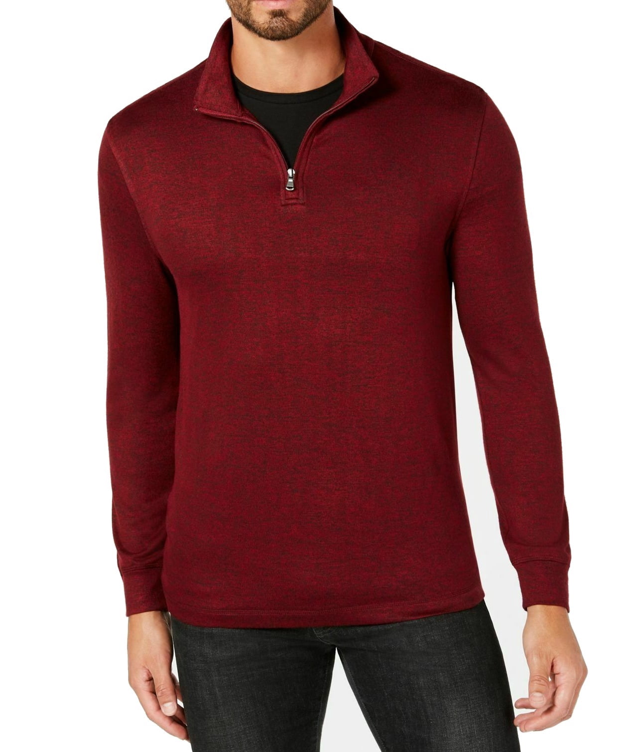 Club Room Sweaters - Mens 1/2 Zip Mock-Neck Pullover Sweater XL - Walmart.com - Walmart.com