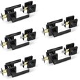 thumbnail image 2 of Entry Lever Door Locks with Deadbolt - Modern Square Exterior Front Door Handle and Single Cylinder Deadbolt(Matte Black,5pack-Set), 2 of 7