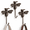 Bee, variant on Palm trees Cast Iron Wall Hooks for Bathroom and Home Organization