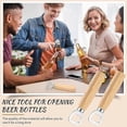 thumbnail image 3 of 20 Pcs Stainless Steel Bottle Opener Set with Wooden Handle for Beer Wine Cider Bartending Home Kitchen Bar Restaurant, 3 of 5