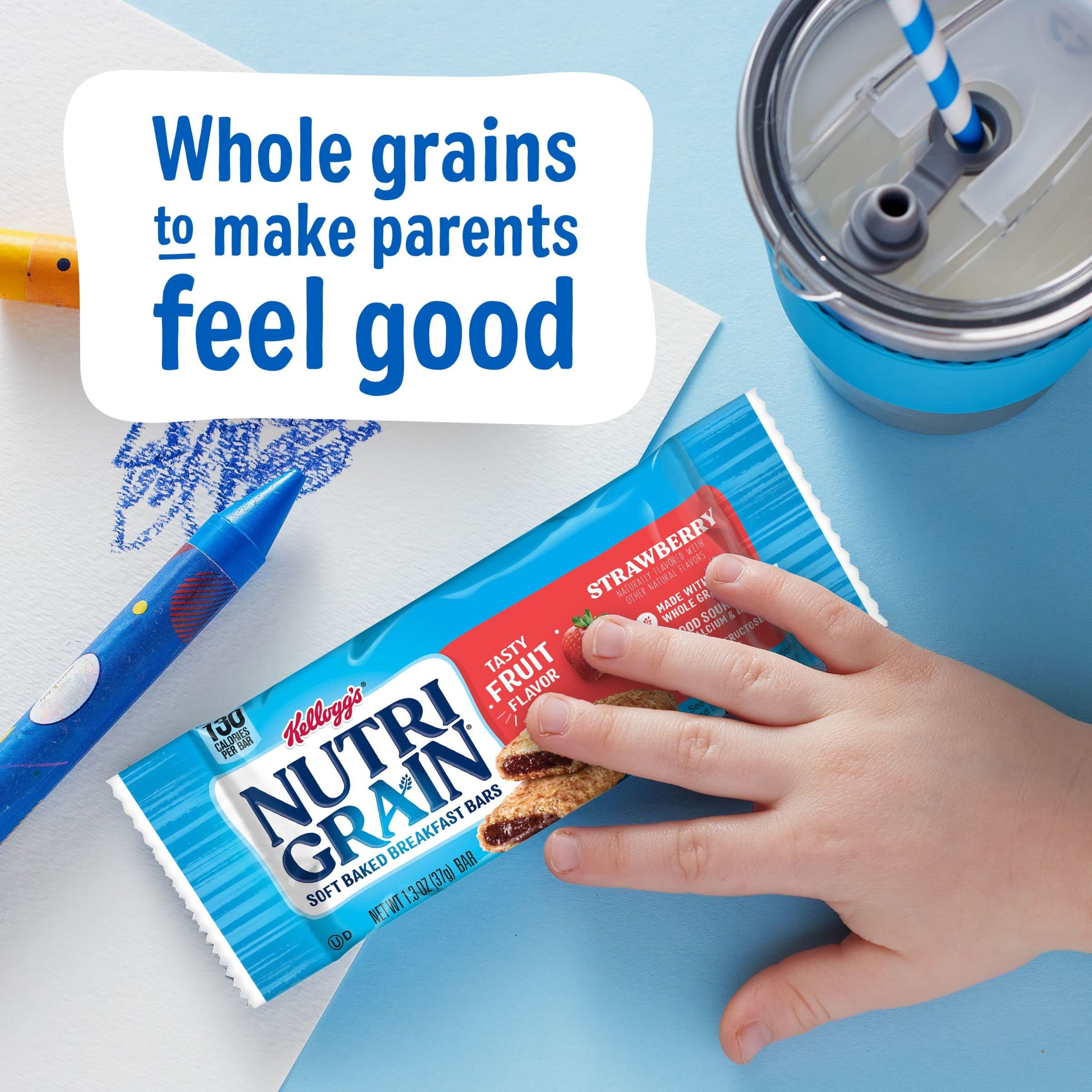 Nutri-Grain Soft Baked Breakfast Bars Strawberry, Indv Wrapped 1.3 oz Bar, 16/Box