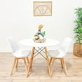 thumbnail image 1 of Luke Dining Table Set for 2 Featuring White Top Kitchen Table with 2 Dining Chairs , 1 of 5