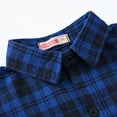 thumbnail image 5 of WOLLED Boys Girls Casual Long Sleeve Plaid Shirt Kids Toddler Button down Lapel T-Shirt Tops Youth Fashion Versatile Tees Tops for 1-12Y, 5 of 10