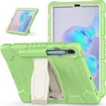 thumbnail image 3 of XYX Case for Samsung Galaxy Tab S6 10.5 inch (SM-T860/SM-T865), Dual Layer Slim Heavy Shockproof Rugged Protective Cover Case with Kickstand (Matcha Green), 3 of 7