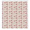 thumbnail image 3 of Ambesonne Garden Art Shower Curtain, Roses and Leafy Branches, 69"Wx75"L, Pearl Coral Sage Green, 3 of 3