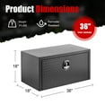 thumbnail image 2 of Jopath Aluminum Underbody Truck Tool Box Heavy Duty Underbed Toolbox Tool Storage Organizer Chest With Lock And Keys, Waterproof Trailer Box, For Pickup Truck Atv Rv Trailer 36 Inch, 2 of 7
