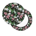 thumbnail image 2 of Kdxio Lilies Flowers Print Stool Covers Round,Stretch Round Bar Stool Covers Washable Bar Stool Cushion Slipcover for 12-15 Inch Chair, 2 of 7