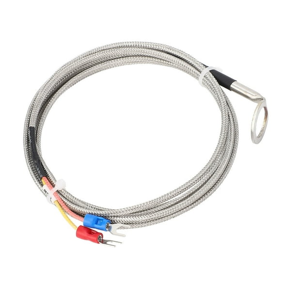 K Type Thermocouple Sensor, Stainless Steel Temperature Probe for Engine, Cylinder Head Temperature Measurement with 14mm ID Washer