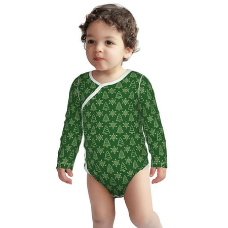 

Haiem Christmas (2) Printed Unisex-Baby Long Sleeve Onesies Bodysuits Unisex Babies Snap-Up Rompers-3 Months