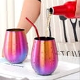thumbnail image 2 of 2 Pcs Tasses à Bière en Acier Inoxydable 304 - Multicolore, 2 of 5