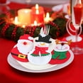 thumbnail image 4 of Mini soportes de vajilla de Navidad Muñeco de nieve Elk Patrón de Santa Cubiertos Soportes de cubiertos Cubiertas de dulces Vino, 4 of 8