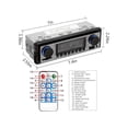 thumbnail image 4 of Bluetooth Vintage Car Stereo MP3 Player Dual Knob Audio Classic Stereos, USB/SD/MP3/AUX FM WMA/WAV Radio Receiver Hands Free Wireless Remote Control, 4 of 7