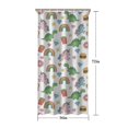 thumbnail image 5 of White Cartoon Dinosaurs Unicorns Pattern Shower Curtain 36"x72" ,Bathroom Decorative Shower Curtains Set with 12 Hooks,Modern Waterproof Washable Shower Curtain, 5 of 6