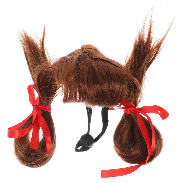 Perruque Décorative pour Chien Perruque de Coiffure Cheveux Artificiels Perruque pour Chat