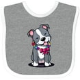thumbnail image 3 of Inktastic Smiling Pit Bull Boys or Girls Baby Bib, 3 of 4