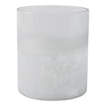thumbnail image 6 of Decorative Frosted Glass Bottom Hurricane Candle Holder - Modern Pillar Candlestick Holder for Dining Table Centerpieces - Elegant Home Accents for Entryway, Living Room, or Any Occasion - 6", Clear, 6 of 12