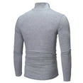 thumbnail image 5 of Daznico Mens Shirts - Men Warm High Collar Thermal Underwear Men Basic Plain T Shirt Blouse Pullover Long Sleeve Top - Shirts for Men,Color:Grey,Size:L, 5 of 5