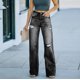 thumbnail image 1 of Pntutb Mujer Moda Casual Color Sólido Jeans Bolsillo Pantalones Jeans Mujer Pntutb Pntutb-4545, 1 of 7