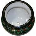 thumbnail image 2 of Small-Sized Green Peacock Mexican Colors Talavera Ceramic Garden Pot, 2 of 2