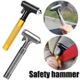 thumbnail image 1 of Muyoka Martillo de seguridad de emergencia para automóvil con cortador de cinturón de seguridad Herramienta de escape de desastres para romper el vidrio del parabrisas de la ventana del automóvil Muyoka Hogar, 1 of 7
