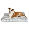 thumbnail image 6 of Vibrant Life Large Deluxe Gusset Pillow Dog Bed, Gray and White Plaid, 42" x 32", 6 of 9