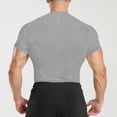 thumbnail image 4 of FNFYFH Mens Muscle Gym Shirt Quick Dry Moisture Wicking Fitted Workout Shirts Stretch Athletic Tee Top, 4 of 9