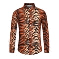 thumbnail image 1 of Unique Bargains Men's Animal Print Party Vintage Shirts Tiger Print M, 1 of 6