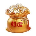 thumbnail image 1 of Wosthever Bolsa de dinero adornos estatua decoración de pasteles chino atraer riqueza Artware fortuna figurita decoración de de oficina regalos Artesanía, 1 of 6