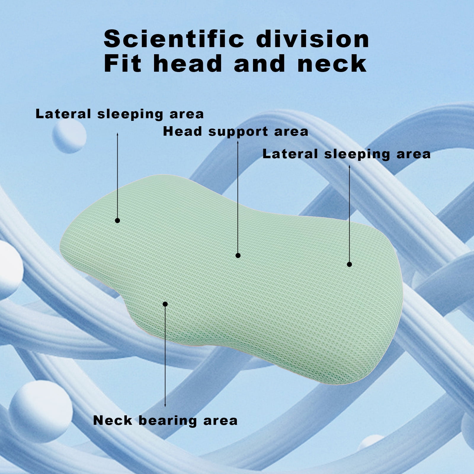 Bdday Body Pillow Memory Foam Ice Feeling Pillow Knitted Cotton Pillow Suitable for Home Hotel Etc Sleeping Pillow