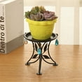 thumbnail image 2 of IBASETOY Black Indoor Flower Rack Metal Plant Stand for Display in Living Room Balcony, 2 of 8