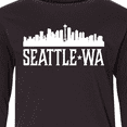 thumbnail image 4 of Inktastic Seattle Washington Skyline WA Cities Long Sleeve Youth T-Shirt, 4 of 5