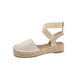 thumbnail image 2 of Moda mujer tobillo correa verano cáñamo cuerda cuña hebilla sandalias Shose Wmkox8yii  sa511, 2 of 8