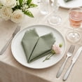 thumbnail image 3 of REGALWOVEN 6 Pack Cloth Napkins, Cotton Reusable with Tassel Table Dinner Napkins for Restaurant, Weddings, Events, and Parties Army Green 18x18inch, 3 of 6