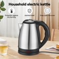 thumbnail image 2 of Stainless Steel Household Electric Kettle With Automatic Power Off To Prevent Dry Burning, Insulated Hot Water Kettle, Fast Boiling Kettle, Quick Heating Electric Kettle, 2 of 8