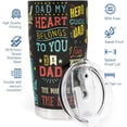 thumbnail image 2 of Father’s Day Gift for Dad - Stainless Steel Tumbler 20oz for men - Perfect Birthday, Valentines Day, Father''s Day, Christmas Gift for Dad from Daughter Son Wife - Leakproof and Durable, 2 of 6