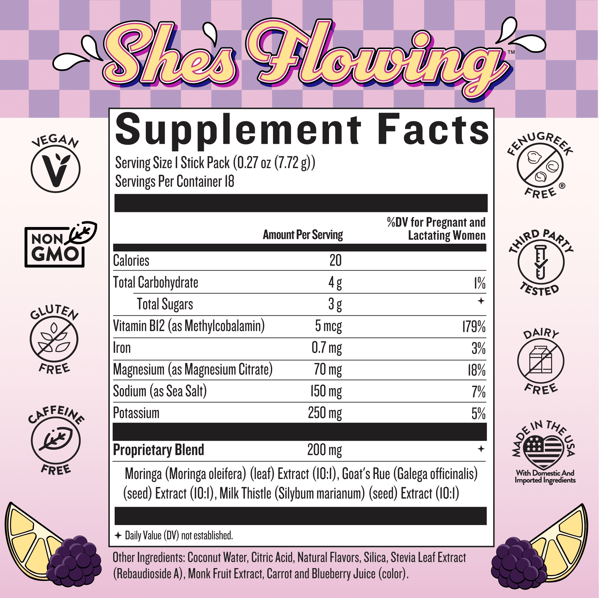 Legendairy Milk She's Flowing Lactation Drink Mix, Breastfeeding Supplement, 4.9 oz