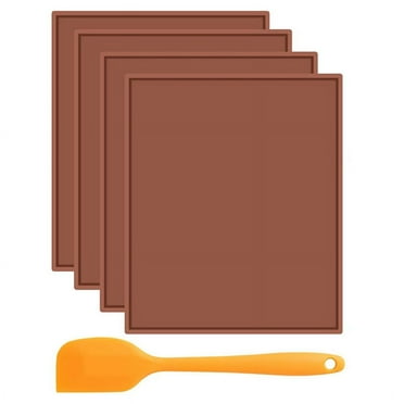 Silicone Dehydrator Sheets with Edge, Fruit Leather Trays for Liquid Fruits Meat Vegetables Herbs