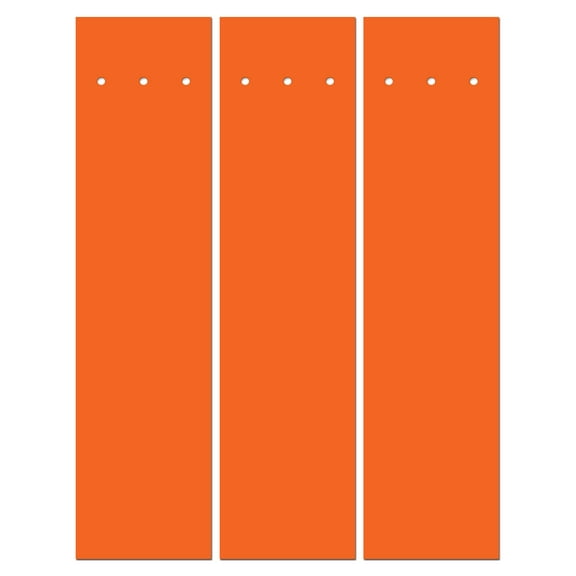 PERFECT FLETCH arrow cresting wraps by Perfect Strike Archery. ORANGE. Adhesive backed premium vinyl. 4" Arrow Wraps. (12)