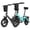 Bike with Bag & Rear Rack, variant on Bodywel Commuter Electric Bikes for Adults, 500W Peak Motor Ebike, Electric Bicycle with 36V 13AH Battery, 14" Folding E Bike, 20MPH, UL2849
