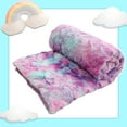 thumbnail image 7 of Noahas Cute Rainbow Throw Blanket, Colorful Super Soft Blanket ,Warm Cozy Luxurious Shaggy Fuzzy Plush Sherpa Blanket for Girls Couch Sofa Bed Living Room Home Decor, (Lilac Colour 50x60 Inches), 7 of 7