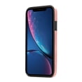 thumbnail image 7 of for iPhone XR Wallet Case with Card Slots, Hand Wrist Strap Rotate Ring Design, Finger Grip Ring PU Leather Magnetic Button Shockproof Purse Phone Cover for iPhone XR, Pink, 7 of 7