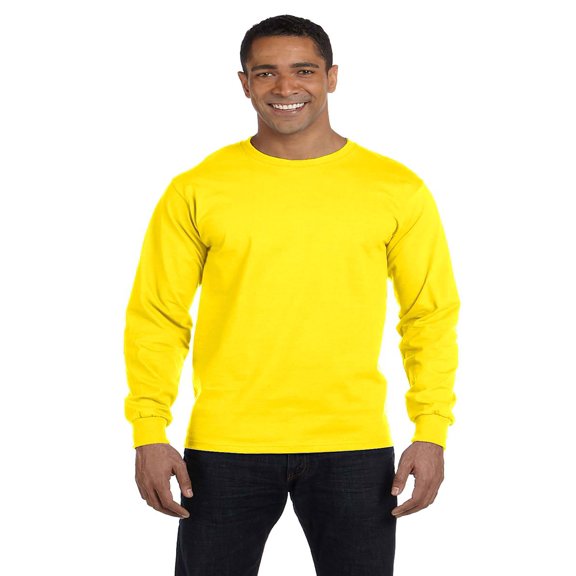 Hanes Adult Beefy-T Long-Sleeve T-Shirt, Style 5186