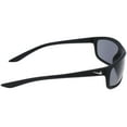 thumbnail image 3 of Nike Men’s Rabid Matte Black Sport Wrap Sunglasses with Dark Grey Lenses EV1109-010, 3 of 4
