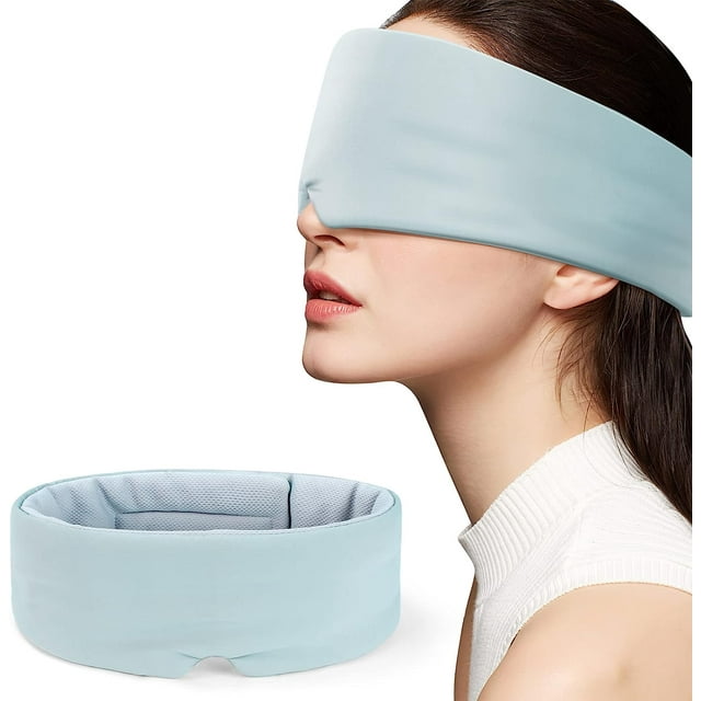 Antifaz para dormir para personas que duermen de lado, antifaz que bloquea la luz para dormir, antifaz para dormir de doble cara para todas las estaciones para mujeres y hombres, cubiertas s