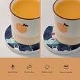 thumbnail image 5 of Circular Drink Coasters Set Sloth Riding Llama Beautiful Home Decor Diatomite Heat-Resistant Diatomite Protect Table Countertop, 5 of 7