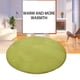 thumbnail image 5 of Injueey Alfombra redonda de felpa de 60cm, grande, antideslizante, gruesa, de forro polar Coral, para dormitorio, salón, baño, estilo Simple, alfombra Decoración del hogar Rosado Injueey HA072092-05, 5 of 6