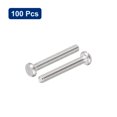 thumbnail image 3 of 304 Stainless Steel Machine Screws, 100 Pack M1.6x12mm Slotted Drive Pan Head Screw Bolts, 3 of 5